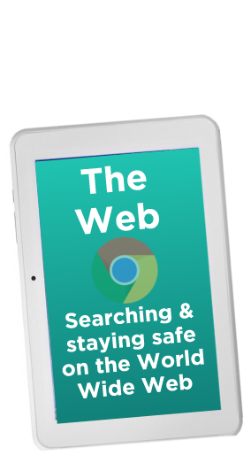 Searching and staying safe on the web button
