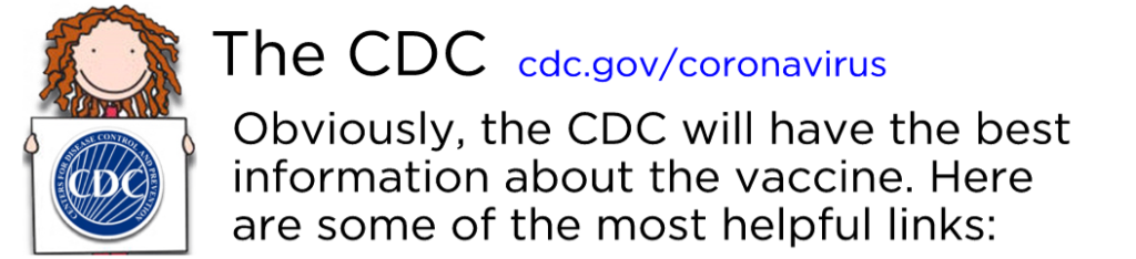 Obviously, the CDC will have the best information about the vaccine. Here are some of the most helpful links: