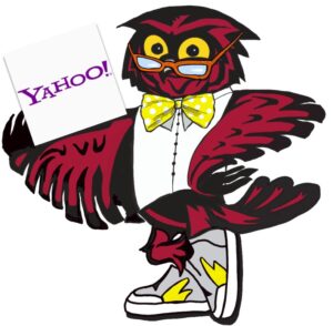 image of owl holding the yahoo.com button
