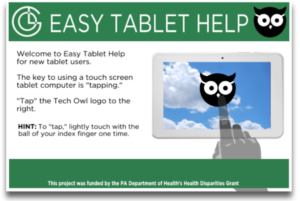 Link to the tablet basics tutorial