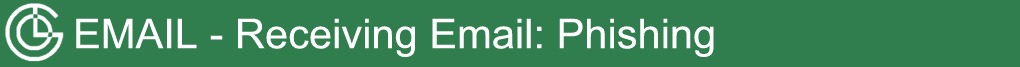 Receiving Email: Phishing